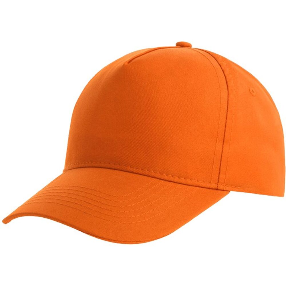 Atlantis Recy Five Recycled Polyester Baseball Cap / Orange